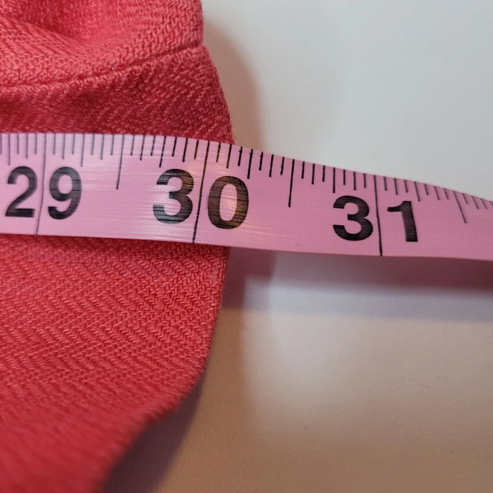 Polo Ralph Lauren Linen Pants Mens 40x32 Coral Pink Good Classic Fit Herringbone